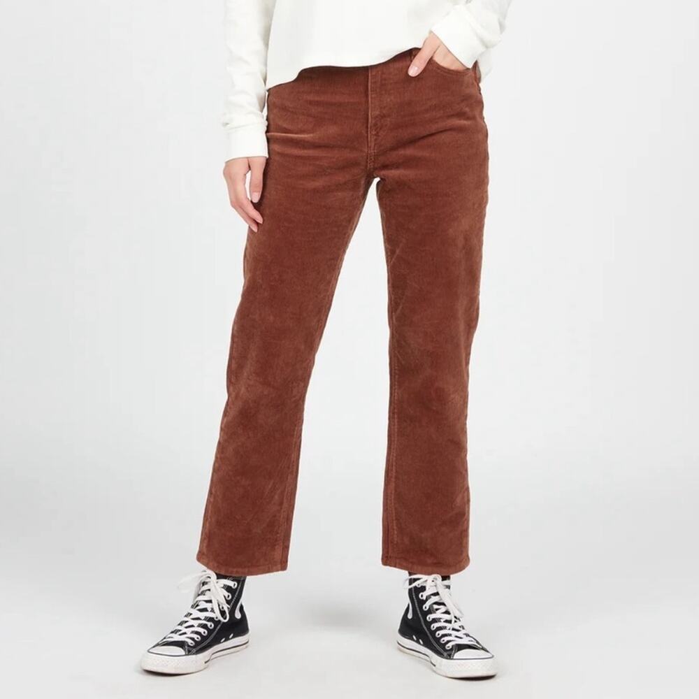 Volcom Women’s Sz 28 Stoned Straight Corduroy Pants